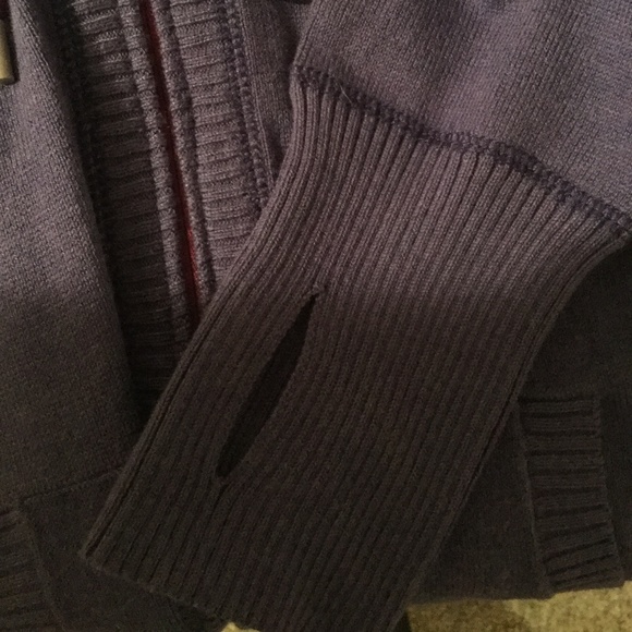 Eddie Bauer purple zip up hooded sweater - Picture 5 of 5